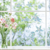 Craspire Waterproof PVC Colored Laser Stained Window Film Adhesive Stickers, Electrostatic Window Stickers, Sea Animals, 350x840mm