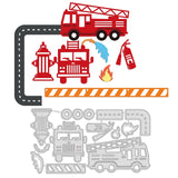 CRASPIRE Carbon Steel Cutting Dies Stencils, for DIY Scrapbooking/Photo Album, Decorative Embossing DIY Paper Card, Matte Platinum Color, Car Pattern, 7.2x13.4x0.08cm