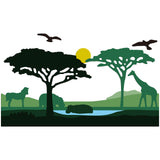 CRASPIRE African Scenes Metal Cutting Dies Elephants Die Cuts
