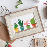 2Sheets Potted Plants Die-Cuts Set Succulent Pot Cactus Cutting Dies for DIY Scrapbooking Festival Greeting Cards Diary Journal Making Paper Cutting Album Envelope Decoration