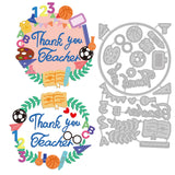 Teacher's Day Die-Cuts Set Thanks For Teacher Cutting Dies for DIY Scrapbooking Festival Greeting Cards Diary Journal Making Paper Cutting Album Envelope Decoration