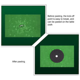 Craspire Plastic Billiard Spot Stickers, Self-Adhesive Billiards Ball Point Stick, Round, Black, 37.6x12x0.01cm