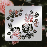 CRASPIRE Stainless Steel Cutting Dies Stencils, for DIY Scrapbooking/Photo Album, Decorative Embossing DIY Paper Card, Stainless Steel Color, Flower Pattern, 15.6x15.6cm