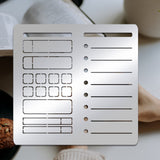 CRASPIRE Stainless Steel Cutting Dies Stencils, for DIY Scrapbooking/Photo Album, Decorative Embossing DIY Paper Card, Stainless Steel Color, Mixed Patterns, 15.6x15.6cm