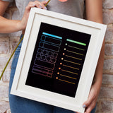 CRASPIRE Stainless Steel Cutting Dies Stencils, for DIY Scrapbooking/Photo Album, Decorative Embossing DIY Paper Card, Stainless Steel Color, Mixed Patterns, 15.6x15.6cm