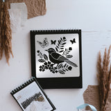 CRASPIRE Stainless Steel Cutting Dies Stencils, for DIY Scrapbooking/Photo Album, Decorative Embossing DIY Paper Card, Stainless Steel Color, Bird Pattern, 15.6x15.6cm