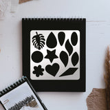CRASPIRE Stainless Steel Cutting Dies Stencils, for DIY Scrapbooking/Photo Album, Decorative Embossing DIY Paper Card, Stainless Steel Color, Teardrop Pattern, 15.6x15.6cm