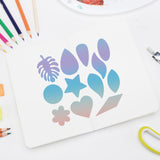 CRASPIRE Stainless Steel Cutting Dies Stencils, for DIY Scrapbooking/Photo Album, Decorative Embossing DIY Paper Card, Stainless Steel Color, Teardrop Pattern, 15.6x15.6cm