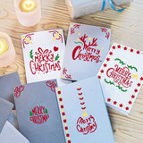 CRASPIRE Stainless Steel Cutting Dies Stencils, for DIY Scrapbooking/Photo Album, Decorative Embossing DIY Paper Card, Matte Style, Stainless Steel Color, Christmas Themed Pattern, 15.6x15.6cm