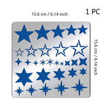 CRASPIRE Stainless Steel Cutting Dies Stencils, for DIY Scrapbooking/Photo Album, Decorative Embossing DIY Paper Card, Matte Style, Stainless Steel Color, Star Pattern, 15.6x15.6cm