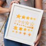 CRASPIRE Stainless Steel Cutting Dies Stencils, for DIY Scrapbooking/Photo Album, Decorative Embossing DIY Paper Card, Matte Style, Stainless Steel Color, Star Pattern, 15.6x15.6cm