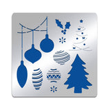 CRASPIRE Stainless Steel Cutting Dies Stencils, for DIY Scrapbooking/Photo Album, Decorative Embossing DIY Paper Card, Matte Style, Stainless Steel Color, Christmas Tree Pattern, 15.6x15.6cm