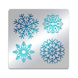 CRASPIRE Christmas Theme Stainless Steel Cutting Dies Stencils, for DIY Scrapbooking/Photo Album, Decorative Embossing DIY Paper Card, Matte Style, Stainless Steel Color, Snowflake Pattern, 15.6x15.6cm