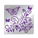 CRASPIRE Stainless Steel Cutting Dies Stencils, for DIY Scrapbooking/Photo Album, Decorative Embossing DIY Paper Card, Matte Stainless Steel Color, Butterfly Farm, 15.6x15.6cm
