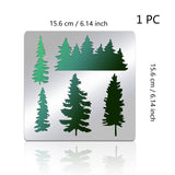 CRASPIRE Stainless Steel Cutting Dies Stencils, for DIY Scrapbooking/Photo Album, Decorative Embossing DIY Paper Card, Matte Stainless Steel Color, Tree Pattern, 15.6x15.6cm