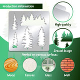 CRASPIRE Stainless Steel Cutting Dies Stencils, for DIY Scrapbooking/Photo Album, Decorative Embossing DIY Paper Card, Matte Stainless Steel Color, Tree Pattern, 15.6x15.6cm
