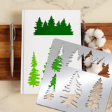 CRASPIRE Stainless Steel Cutting Dies Stencils, for DIY Scrapbooking/Photo Album, Decorative Embossing DIY Paper Card, Matte Stainless Steel Color, Tree Pattern, 15.6x15.6cm