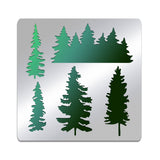 CRASPIRE Stainless Steel Cutting Dies Stencils, for DIY Scrapbooking/Photo Album, Decorative Embossing DIY Paper Card, Matte Stainless Steel Color, Tree Pattern, 15.6x15.6cm