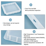 1PCS PandaHall XXL Square Mold, Large Cube Silicone Mould 3000ml Soap Circling Swirling Making Tool Resin Casting Molds for Resin Jewellery Making Candle Wax Homemade Soap, 12.6x11.42x1.89inch/32x29x4.8cm