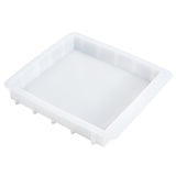 1 pc XXL Square Mold, Large Cube Silicone Mould 3000ml Soap Circling Swirling Making Tool Resin Casting Molds for Resin Jewellery Making Candle Wax Homemade Soap, 12.6x11.42x1.89inch/32x29x4.8cm