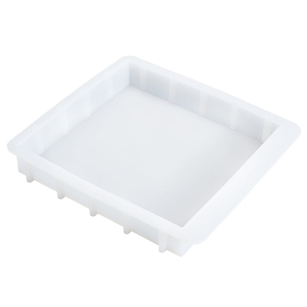 CRASPIRE 1 pc Soap Silicone Molds, Rectangle, White, 142x130x73.3mm, Inner  Diameter: 102x88.2mm