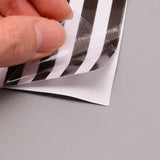 Craspire Plastic Wall Stickers, with Adhesive Tape, For Car Decorations, The American National Flag, Black, 15x9x0.02cm, 2pcs/sheet