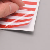 Craspire Plastic Wall Stickers, with Adhesive Tape, For Car Decorations, The American National Flag, Red, 15x9x0.02cm, 2pcs/sheet