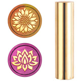 15mm 2 Sides Mini Brass Sealing Stamp (Sunflower Lotus)