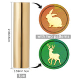 15mm 2 Sides Mini Brass Sealing Stamp (Rabbit Deer)
