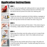 Craspire 4Pcs 4 Styles PET Waterproof Self-adhesive Car Stickers, Reflective Decals for Car, Motorcycle Decoration, Black, Human Pattern, 200x200mm, 4 styles, 1pc/styles, 4pcs/set