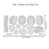 Hedgehog Balloon Love Heart Die-Cuts Set Cutting Dies for DIY Scrapbooking Festival Greeting Cards Diary Journal Making Paper Cutting Album Envelope Decoration