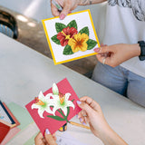 CRASPIRE Carbon Steel Cutting Dies Stencils, for DIY Scrapbooking/Photo Album, Decorative Embossing DIY Paper Card, Matte Platinum Color, Flower Pattern, 8.4x16.6x0.08cm