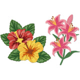 CRASPIRE Carbon Steel Cutting Dies Stencils, for DIY Scrapbooking/Photo Album, Decorative Embossing DIY Paper Card, Matte Platinum Color, Flower Pattern, 8.4x16.6x0.08cm