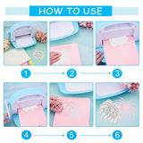 CRASPIRE Carbon Steel Cutting Dies Stencils, for DIY Scrapbooking, Photo Album, Decorative Embossing, Paper Card, Matte Platinum Color, Fireworks Pattern, 1.4~8.4x3.9~7x0.08cm, 8pcs/set