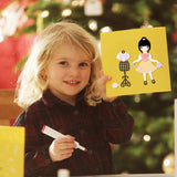 1Sheet Metal Sewing and Cute Girl Cut Dies Sewing Machines and Scissors Embossing Template Dress Die Cuts