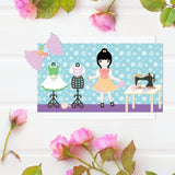 1Sheet Metal Sewing and Cute Girl Cut Dies Sewing Machines and Scissors Embossing Template Dress Die Cuts