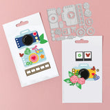 Art Camera and Flower Die Cuts Butterfly Photo Embossing Template Mould Love and Daisies Carbon Steel Die Set
