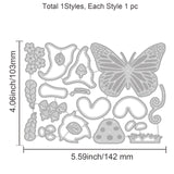Butterfly Gnome Embossing Template Mould Mushroom and Bee Carbon Steel Die Cuts