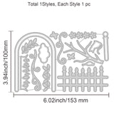 Garden Fences Die Cuts Tree and Plants Embossing Template Mould Flower Carbon Steel Die Set