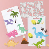 Various Dinosaur Die Cuts Volcanoes and Trees Embossing Template Mould Dinosaur Egg Carbon Steel Die Set