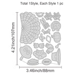Turkey Die Cuts Pumpkin and Hat Embossing Template Mould Dessert Carbon Steel Die Set