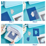 CRASPIRE Carbon Steel Cutting Dies Stencils, for DIY Scrapbooking, Photo Album, Decorative Embossing, Paper Card, Matte Platinum Color, Tableware Pattern, 10.9x13.2x0.08cm