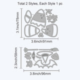 2 Set Candy Corn Halloween Festival Embossing Template Mould Trick or Treat Carbon Steel Die Cuts