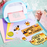 2 Set Candy Corn Halloween Festival Embossing Template Mould Trick or Treat Carbon Steel Die Cuts