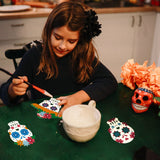 CRASPIRE Carbon Steel Cutting Dies Stencils, for DIY Scrapbooking, Photo Album, Decorative Embossing, Paper Card, Matte Platinum Color, Halloween, Skull Pattern, 10.7x15.5x0.08cm