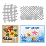 Burlap Texture Die Cuts Fishing Net Background Embossing Template Mould Grid Carbon Steel Die Set