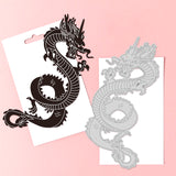 Various Dragon Embossing Template Mould Oriental Style Carbon Steel Die Cuts