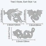 Various Dragon Embossing Template Mould Oriental Style Carbon Steel Die Cuts