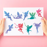 Fairy Girl Embossing Template Mould Lovely Star Girl Carbon Steel Die Cuts