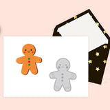 CRASPIRE Christmas Theme Carbon Steel Cutting Dies Stencils, for DIY Scrapbooking, Photo Album, Decorative Embossing, Paper Card, Matte Platinum Color, Gingerbread Man Pattern, 9.1~9.4x11.1~12.3x0.08cm, 2pcs/set